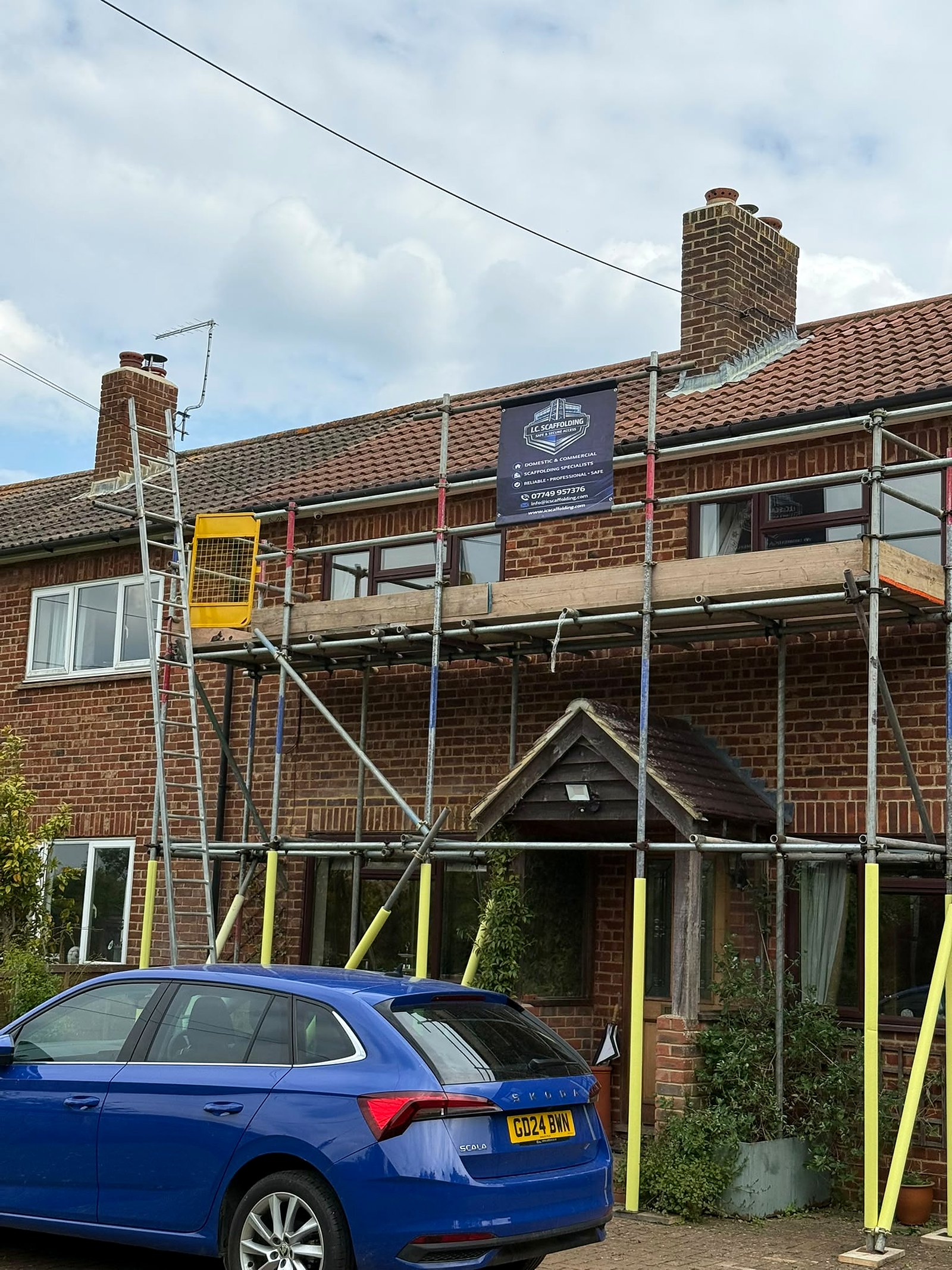 Roof-level access on a Kent home